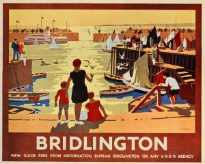 Vintage poster for transport around Bridlington
